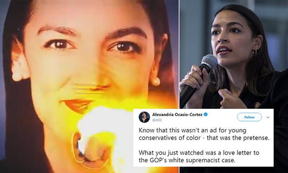 .@TheDemCoalition’s co-founder Scott Dworkin criticized ABC for airing the commercial, suggesting it could incite extremists and put AOC’s life in jeopardy. “ABC can go to hell,” Dworkin said. “People need to be fired over this.” #BoycottABC https://t.co/ryXp967zh5