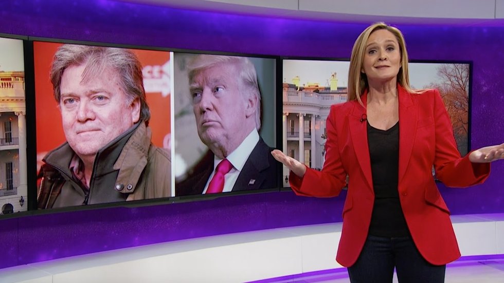 Sam Bee Rips Media Coverage of Bannon: ‘How Is CNN Just Now Discovering’ His White Nationalist Ties?… https://t.co/D3Cf1GqCb1