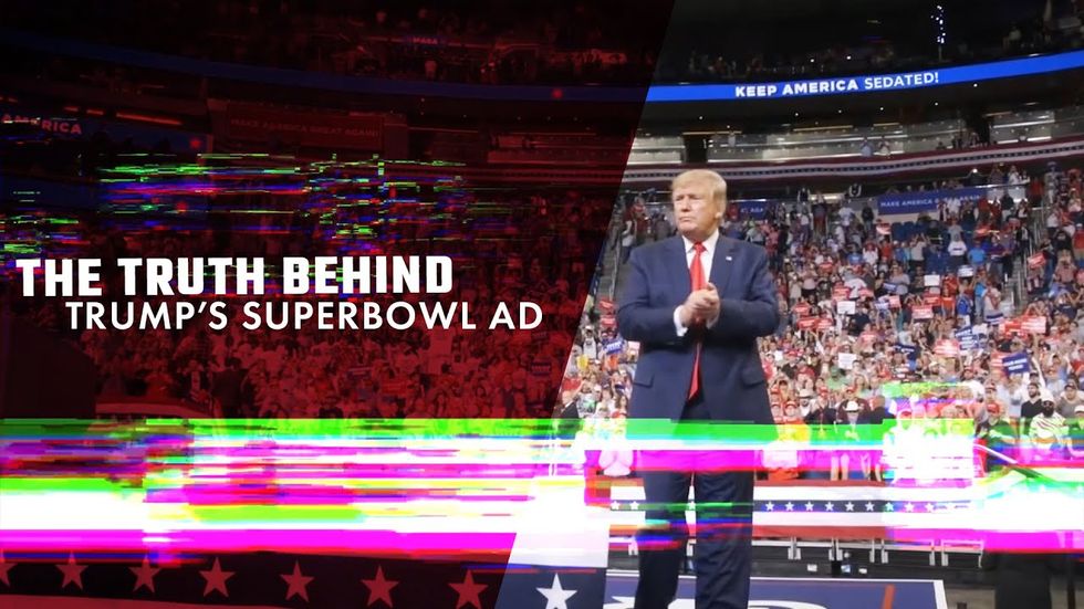 Yesterday the Trump campaign spent $11 million on a single #Superbowl ad filled with #TrumpLies.  A group called #BraveNewFilms felt it was "in our national interest" to fix the ad and tell the truth….

Watch and share.  https://t.co/yW8YoOzOWK