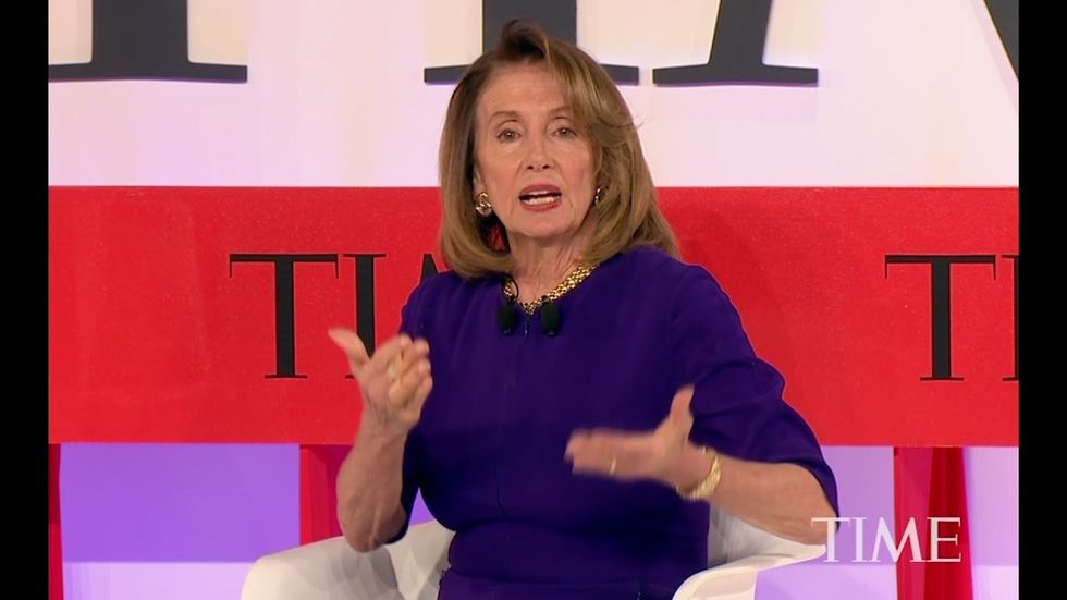 Time Summit April 23, 2019 -@SpeakerPelosi: "Impeachment is one of the most divisive paths ... But if the path of fact finding takes us there, we have no choice. But we're not there yet." #HearingsPublicSupportImpeachment #BlueWave2020 https://t.co/L17TJAnm8P