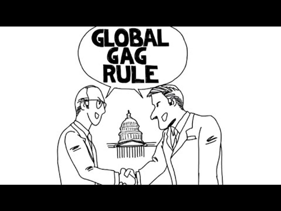 What is the Global Gag Rule? When it is in place, women die.Trump didn't just put it back in effect on January 23. He expanded it. This is what it is. Cecile Richards of Planned Parenthood explains it briefly.