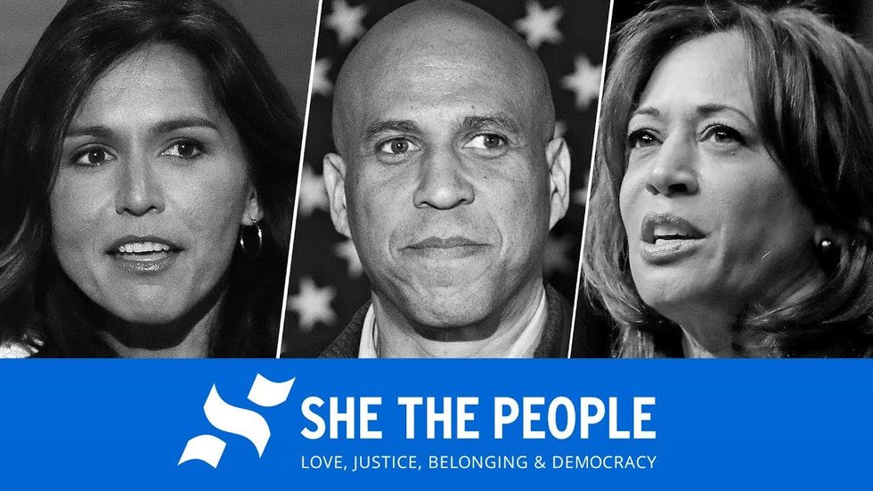 #SheThePeople took place yesterday. 8 Dem contenders were there. From what I hear, Kamala Harris & Elizabeth Warren were the best received. Black women will win the Senate & POTUS for us. This is how it went down with Sanders. Oops. #BlueWave2020 https://t.co/S7b6Shd58w