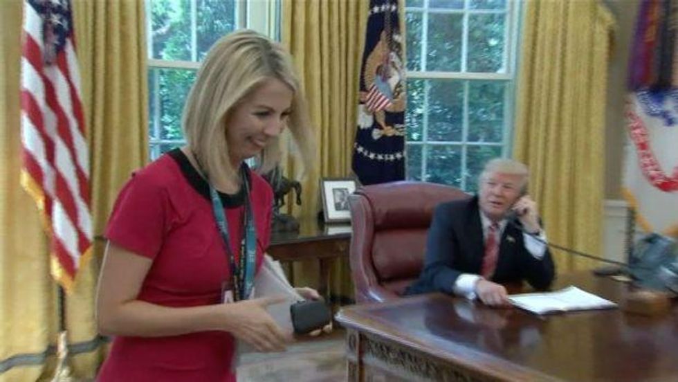 Trump sparks outrage for trying to flirt with reporter while on phone with Irish Prime Minister—he's so creepy. 🤢
https://t.co/V2SagA3wyZ