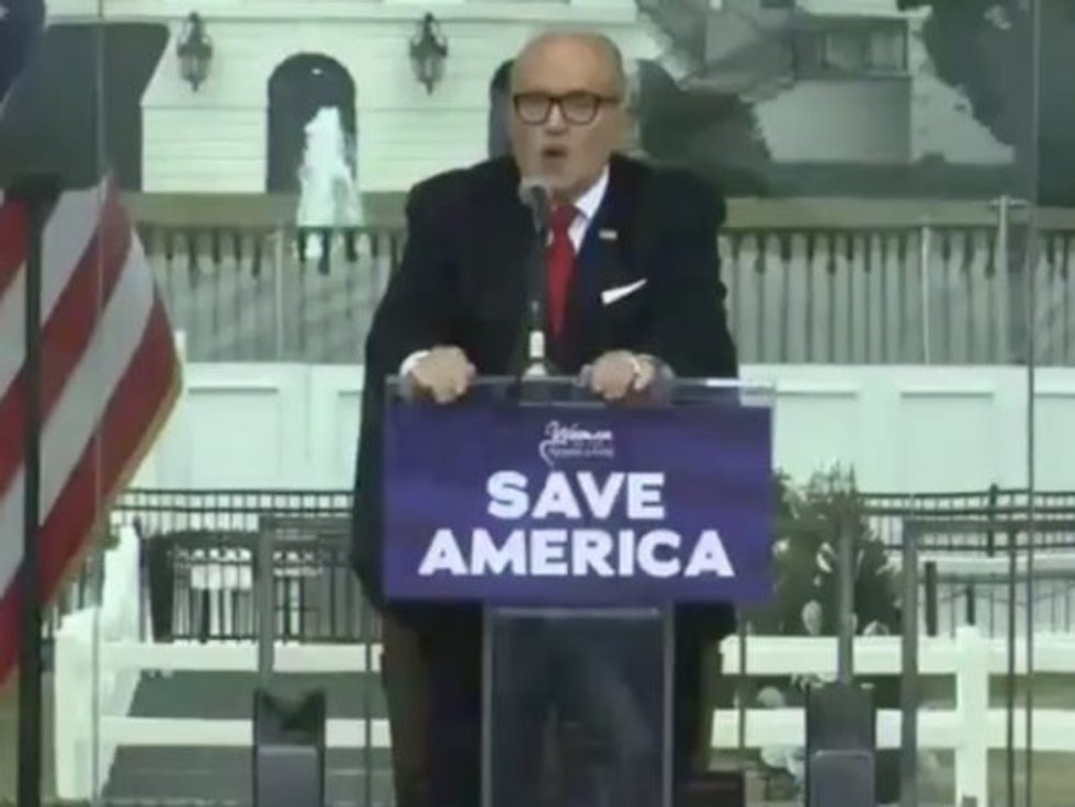 Arrest @RudyGiuliani for inciting a violent coup. https://t.co/NKCxlk3GL5
